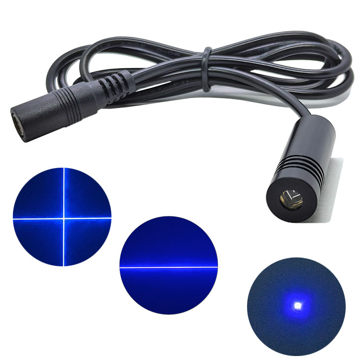 450nm 1mW/5mW/10mW/20mW Blue Laser Module Dot/Line/Crosshair Focus Adjustable Φ12X40mm